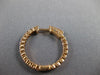 ESTATE 2.04CT DIAMOND 14K ROSE GOLD 3D 2MM DOUBLE SIDED CLASSIC HOOP EARRINGS