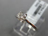 ESTATE .41CT ROUND DIAMOND 18KT WHITE GOLD 3D CLASSIC SOLITAIRE ENGAGEMENT RING