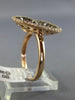 ESTATE 1.75CT WHITE & CHOCOLATE FANCY DIAMOND 14KT ROSE GOLD 3D HEART LOVE RING