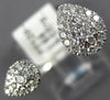 ESTATE .38CT DIAMOND 18KT WHITE GOLD CLASSIC TEAR DROP PEAR SHAPE FUN LOVE RING
