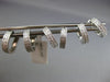 ESTATE LARGE 1.15CT ROUND DIAMOND 14KT WHITE GOLD 3D OPEN JOURNEY CUFF EARRINGS