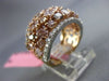 ESTATE EXTRA LARGE 5.04CT DIAMOND 18K WHITE & ROSE GOLD WEDDING ANNIVERSARY RING