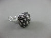 ESTATE 3.50CT WHITE & BLACK DIAMOND 14KT WHITE GOLD 3D SQUARE CLIP ON EARRINGS