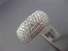 WIDE 1.81CT DIAMOND 18KT WHITE GOLD 3D MICRO PAVE SEMI ETERNIT ANNIVERSARY RING