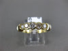 ANTIQUE .60CT DIAMOND 14K WHITE & YELLOW GOLD 3D WEDDING ANNIVERSARY RING #19611