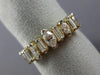 ESTATE .85CT DIAMOND 14KT YELLOW GOLD MARQUISE & BAGUETTE ANNIVERSARY RING #6898