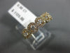 ESTATE .50CT DIAMOND 14K YELLOW GOLD 3D CLASSIC HALO FIVE STONE ANNIVERSARY RING