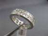 ESTATE WIDE 3.23CT DIAMOND PRINCESS CUT INVISIBLE 14KT WHITE GOLD ETERNITY RING