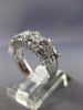 ESTATE 1.36CT MULTI CUT DIAMOND 18KT WHITE GOLD SQUARE WEDDING ANNIVERSARY RING