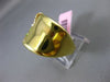 ESTATE LARGE .35CT DIAMOND 14K YELLOW GOLD GREEN & PINK ENAMEL FILIGREE FUN RING
