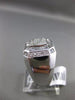 ESTATE MASSIVE 1.68CT DIAMOND 14KT WHITE GOLD 3D HANDCRAFTED SQUARE MENS RING