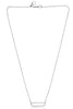 ESTATE .26CT DIAMOND 14KT WHITE GOLD 3D CLASSIC OPEN OVAL HEART LOVE NECKLACE