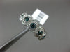 ESTATE 1.22CT WHITE & BLUE DIAMOND 14KT WHITE GOLD 7 STONE HALO ANNIVERSARY RING