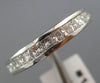 ESTATE .78CT DIAMOND 14KT WHITE GOLD 3D CLASSIC CHANNEL WEDDING RING BAND #1338