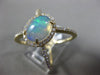 1.92CT DIAMOND & AAA AUSTRALIAN OPAL 14KT YELLOW GOLD FILIGREE CRISS CROSS RING