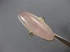 ESTATE EXTRA LARGE 9.0CT AAA CABOCHON PINK QUARTZ 14KT YELLOW GOLD OVAL FUN RING