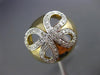 ESTATE EXTRA LARGE .45CT DIAMOND 14K YELLOW GOLD 3D BUTTERFLY INFINITY DOME RING