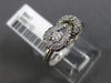 ESTATE .25CT DIAMOND 14KT WHITE GOLD 3D FILIGREE LOVE KNOT BELT SOLITAIRE RING