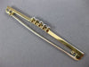 ANTIQUE LARGE .60CT DIAMOND 14K WHITE & YELLOW GOLD 3D FIVE STONE BAR PIN #26362