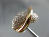 ESTATE LARGE 2.20CT DIAMOND 14KT ROSE GOLD MULTI ROW INFINITY SEMI ETERNITY RING