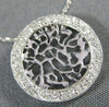 ESTATE .20CT DIAMOND 14KT WHITE GOLD 3D ROUND SHEMA YISRAEL FLOATING PENDANT