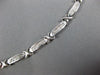 ESTATE 1.0CT DIAMOND 14KT WHITE GOLD CLASSIC PRINCESS INVISIBLE X LOVE NECKLACE