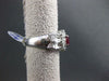 ANTIQUE 1.96CT DIAMOND & AAA RUBY PLATINUM FLOWER DESIGN ENGAGEMENT RING AMAZING