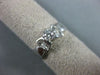 ESTATE .49CT DIAMOND 14KT WHITE GOLD 3D BOW TIE ROUND & BAGUETTE ENGAGEMENT RING