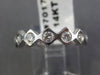 ESTATE .80CT DIAMOND 14KT WHITE GOLD 3D ETERNITY WEDDING ANNIVERSARY RING #7017