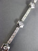 ANTIQUE 1.70CT DIAMOND 14KT WHITE GOLD 3D FLOWER BY THE YARD BRACELET #18273