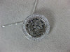 ESTATE .20CT DIAMOND 14KT WHITE GOLD 3D ROUND SHEMA YISRAEL FLOATING PENDANT