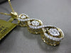 ESTATE .25CT DIAMOND 14KT YELLOW GOLD THREE STONE INFINITY LOVE JOURNEY PENDANT