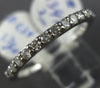 ESTATE .39CT DIAMOND 14K WHITE GOLD SHARE PRONG SEMI ETERNITY ANNIVERSARY RING