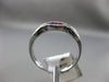 ESTATE 1.08CT DIAMOND & AAA RUBY 18KT WHITE GOLD 3D CLASSIC CHANNEL WEDDING RING