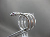 ESTATE EXTRA LARGE 1.16CT DIAMOND & AAA RUBY 18K WHITE  GOLD 3D HAPPY SNAKE RING