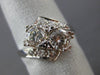 ANTIQUE LARGE 1.26CT OLD MINE DIAMOND PLATINUM WEDDING ANNIVERSARY RING #11141