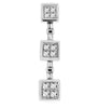 ESTATE .50CT DIAMOND 14KT YELLOW GOLD CLASSIC INVISIBLE SQUARE JOURNEY PENDANT