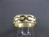 ANTIQUE WIDE 14KT YELLOW GOLD 3D DIAMOND CUT WEDDING ANNIVERSARY RING 6mm #23516