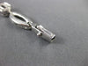 ANTIQUE 1CT ROUND DIAMOND 14K WHITE GOLD CLASSIC OVAL SATIN LINK BRACELET #11639