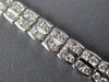 ANTIQUE LONG 2.10CT DIAMOND 14KT WHITE GOLD 3D CLASSIC WAVE LINK BRACELET #18312