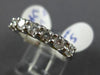 ESTATE 1.05CT ROUND DIAMOND 14KT WHITE GOLD 3D CLASSIC 7 STONE ANNIVERSARY RING