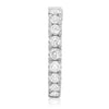 ESTATE 3.10CT DIAMOND 14KT WHITE GOLD 3D INSIDE OUT LUCIDA HUGGIE HOOP EARRINGS