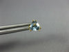 ESTATE .90CT AAA AQUAMARINE 14KT YELLOW GOLD 3D TRILLION STUD EARRINGS #25206