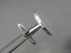 ESTATE TIFFANY & CO 925 SILVER 3 DIMENSIONAL OVAL ENGRAVABLE CUFF LINKS #25385