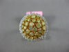 1.25CT WHITE & FANCY YELLOW DIAMOND 18KT WHITE & YELLOW GOLD 3D ANNIVERSARY RING