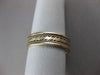 ESTATE 14KT YELLOW GOLD HANDCRAFTED DOUBLE ROPE WEDDING BAND RING 6mm #23207