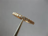 ESTATE .66CT DIAMOND 14KT ROSE GOLD 3D CLASSIC ROUND ETERNITY ANNIVERSARY RING
