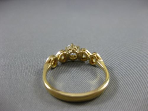 ESTATE 1CT ROUND DIAMOND 14KT YELLOW GOLD FILIGREE HEART ENGAGEMENT RING #21123