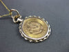 ESTATE 14KT & 22KT YELLOW GOLD HANDCRAFTED DOS Y MEDIO PESOS COIN PENDANT #24119