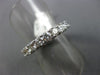 ESTATE 3.55CT DIAMOND 14KT WHITE GOLD 3D ETERNITY WEDDING ANNIVERSARY RING #2705